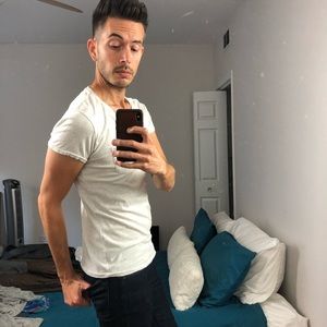 Scotch & Soda Wide Neck T Shirt